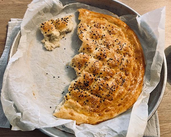 طرز تهیه  نان پیده ترکی برای ماه رمضان