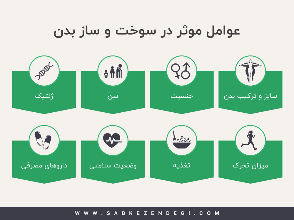 عوامل موثر در سوخت و ساز بدن