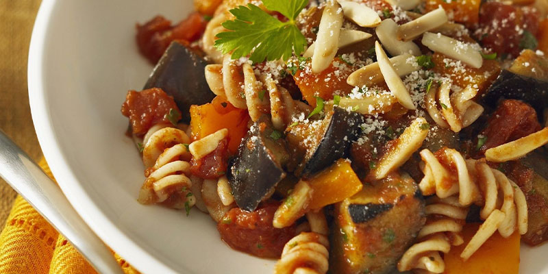طرز تهیه پاستا با بادمجان فوقالعاده خوشمزه